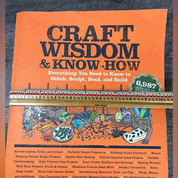 Craft Wisdom & Know-How HUGE 14X10 softcover book Instructions for many crafts - Picture 4 of 16